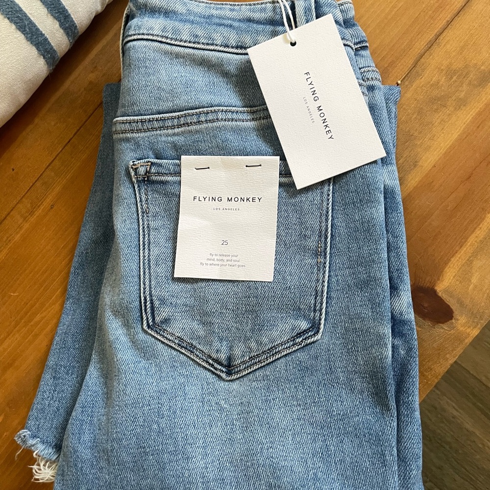 Flying Monkey Light Blue Bootcut Jeans